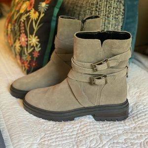 New Vince Camino suede moto boots